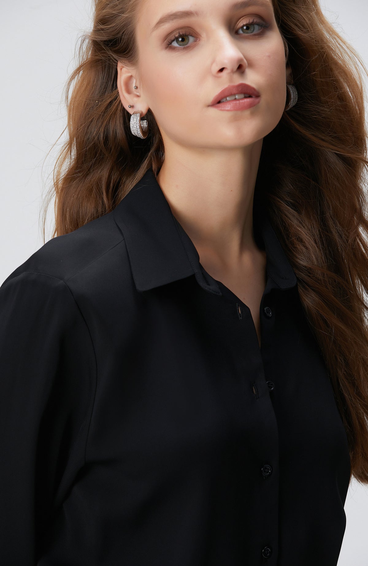 WOMEN'S Black Padded Shirt