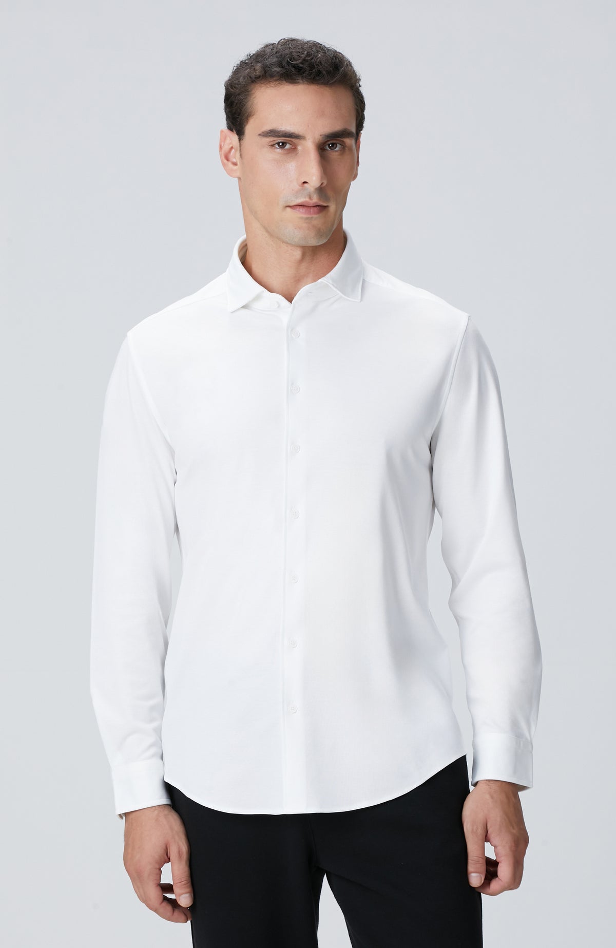 MEN'S N-Tech White Knitted Shirt