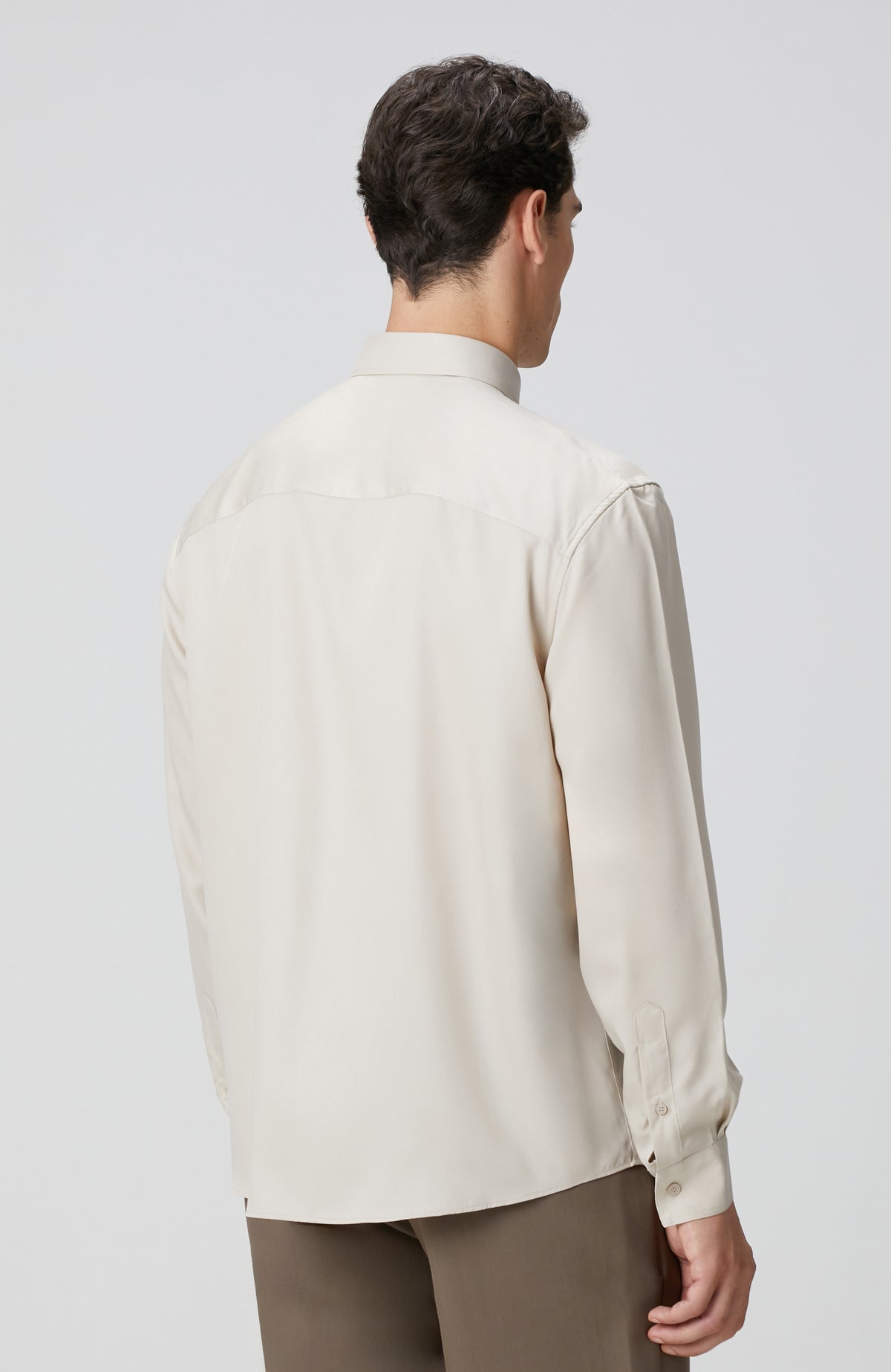 MEN'S Beige Lyocell Shirt