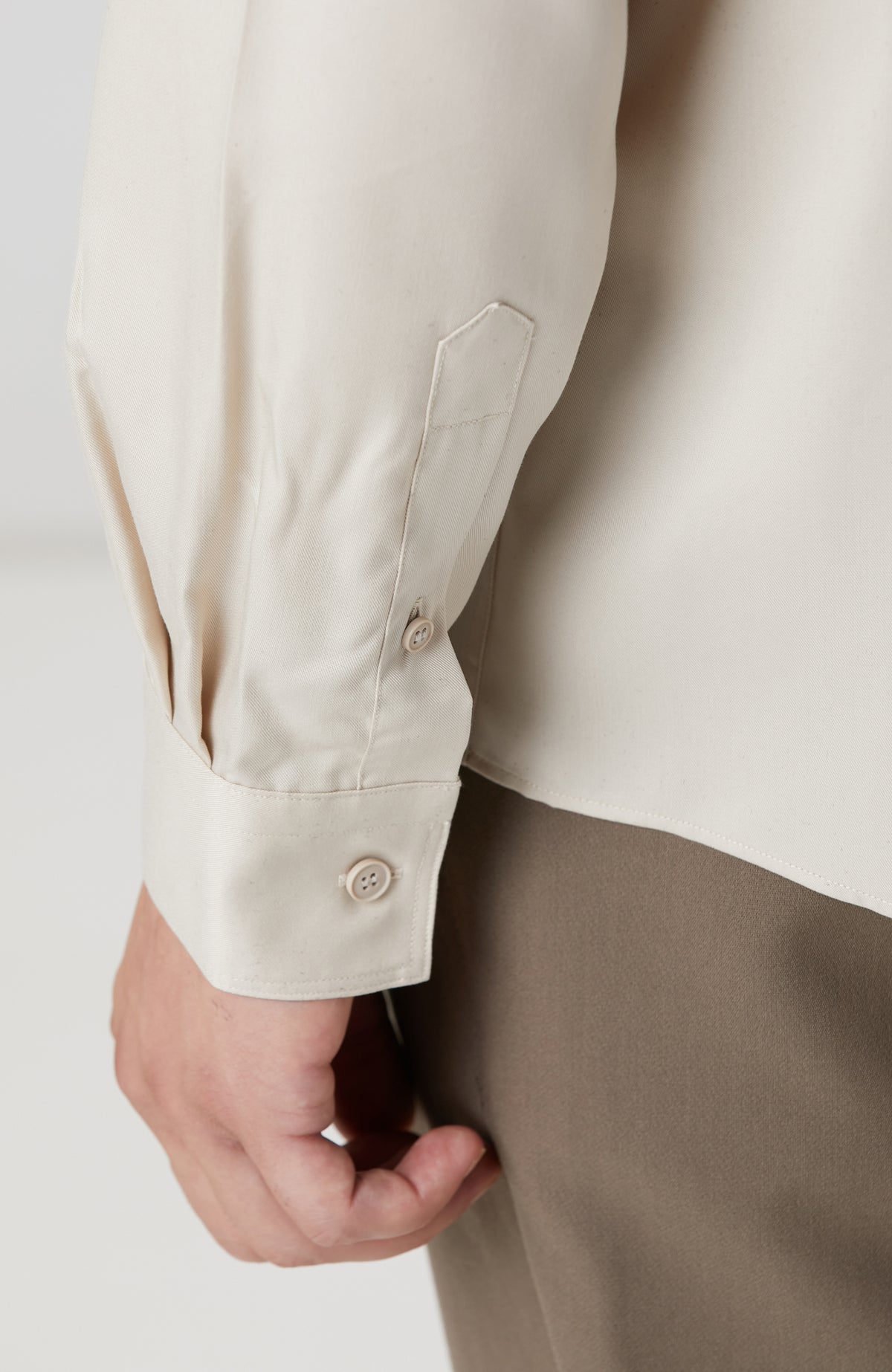 MEN'S Beige Lyocell Shirt