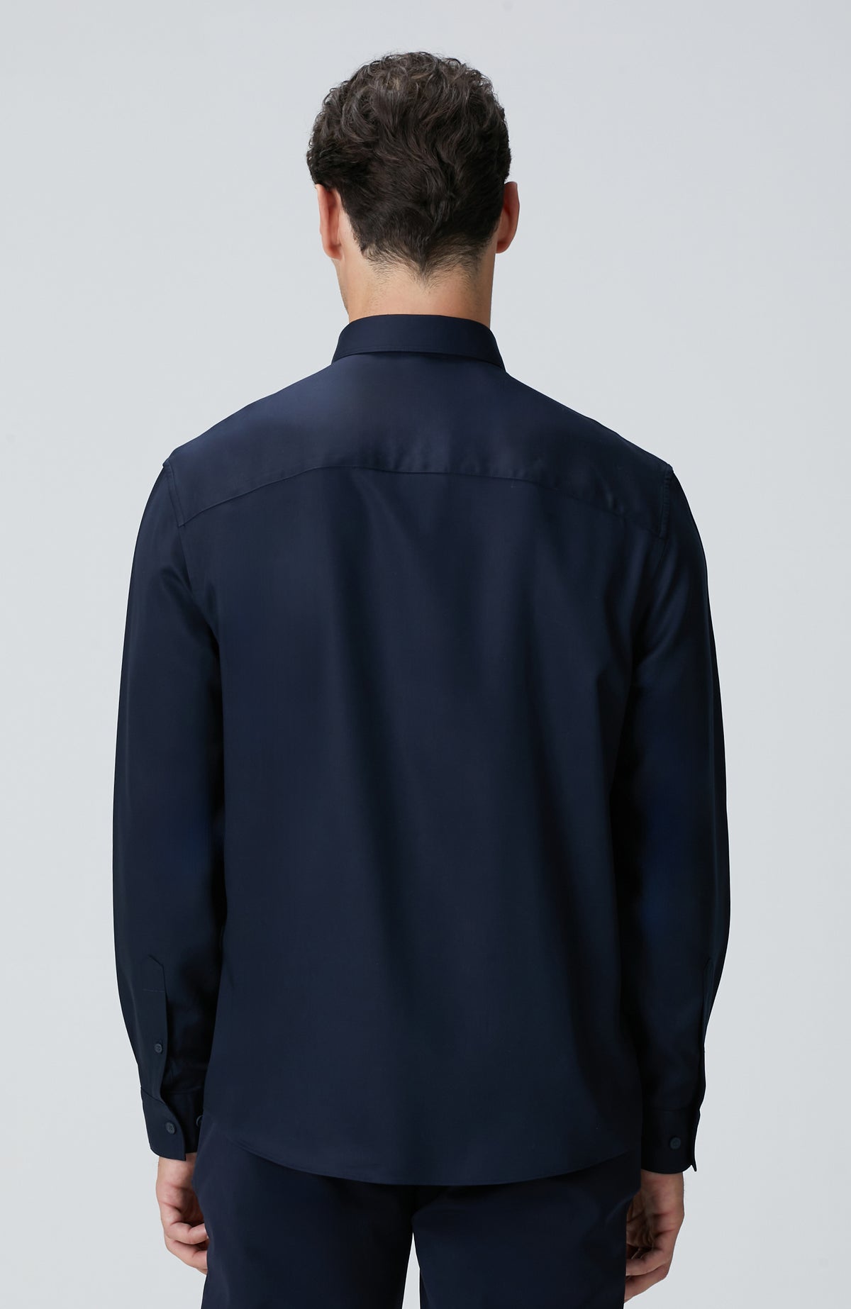 MEN'S Navy Blue Lyocell Shirt