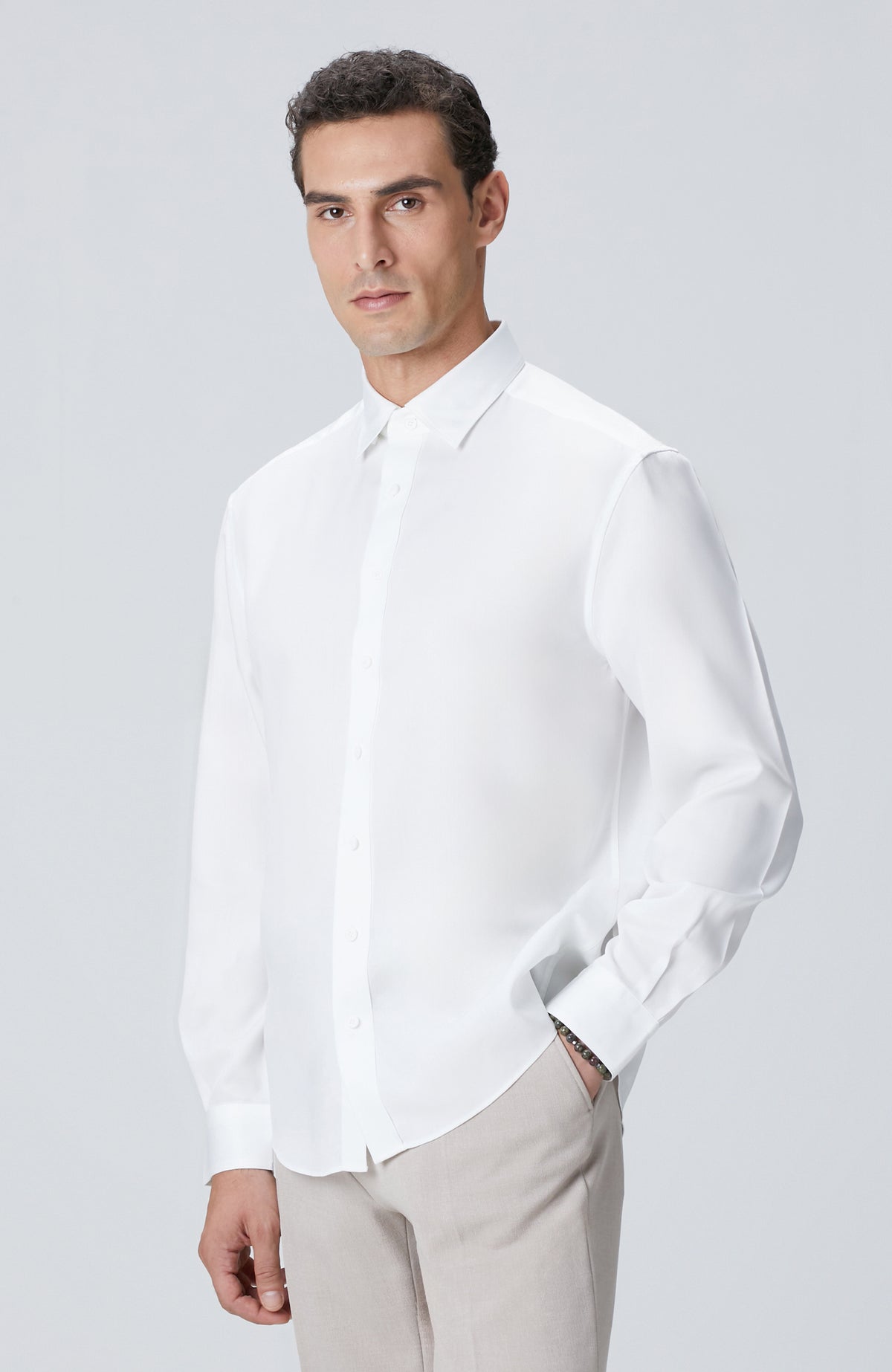MEN'S White Lyocell Shirt