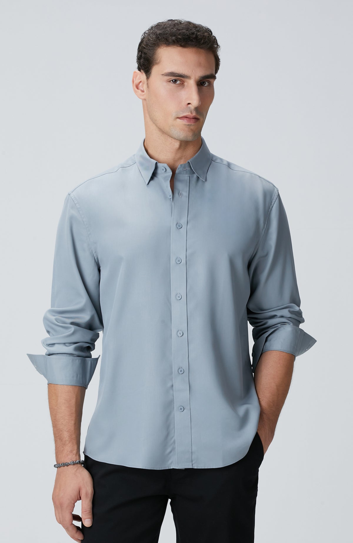 MEN'S Mint Lyocell Shirt