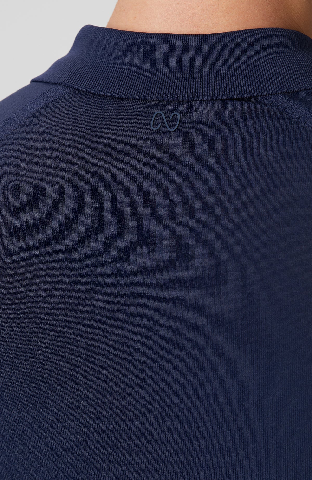 MEN'S Navy Blue Polo Neck Knitwear Sweater