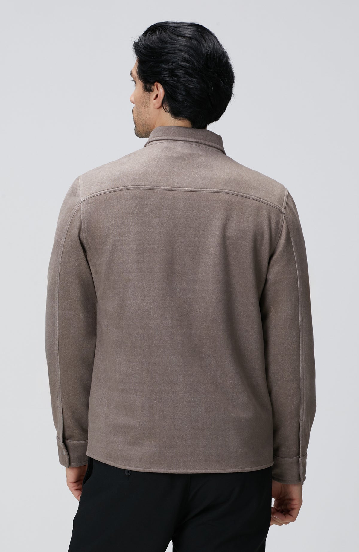 MEN'S Mink Suede Look Outer Shirt