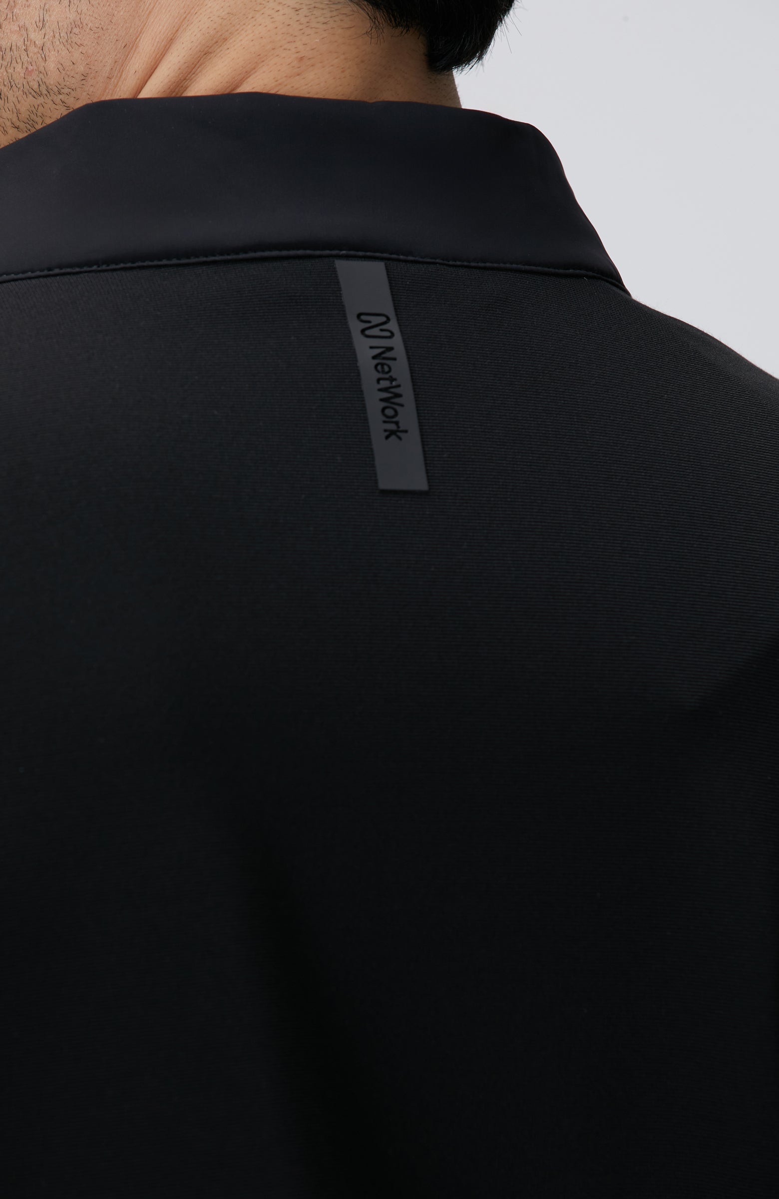 MEN'S Black Knit Sleeve Coat