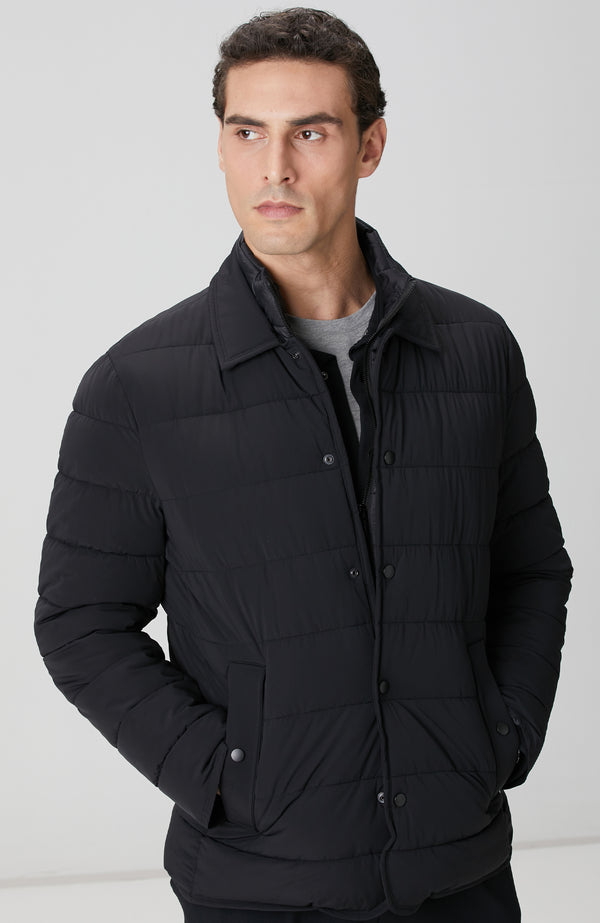 MEN'S Black Puffer Coat Jacket