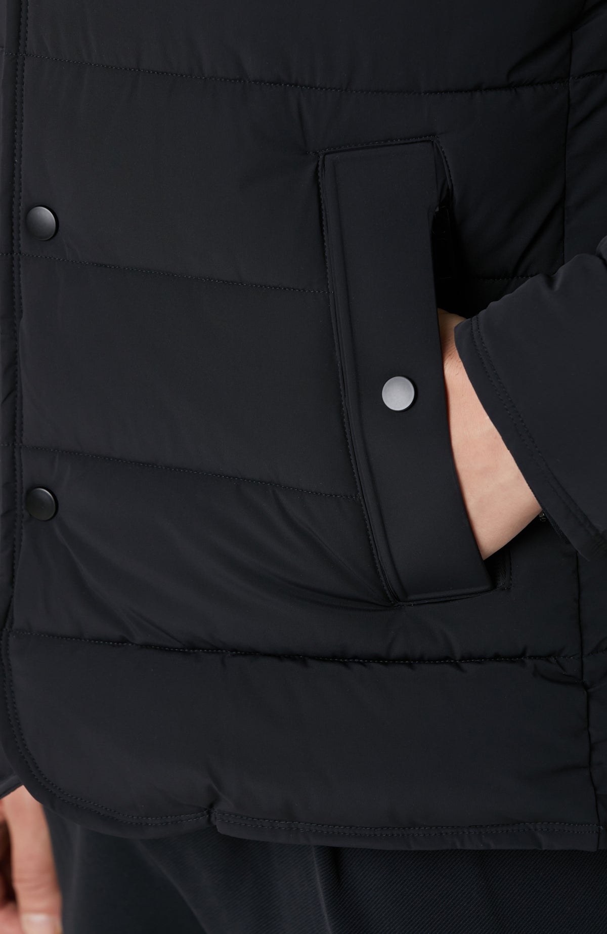 MEN'S Black Puffer Coat Jacket