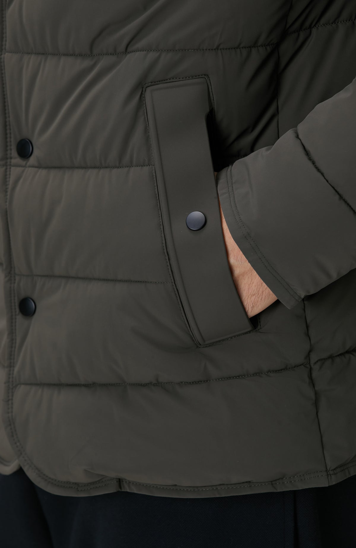 MEN'S Khaki Puffer Coat Jacket