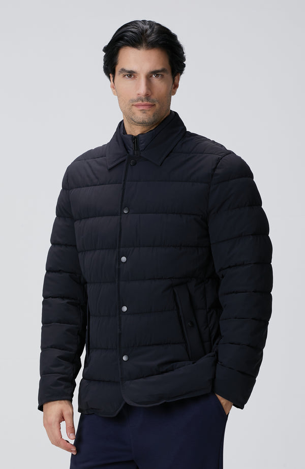 MEN'S Navy Blue Puffer Coat Jacket