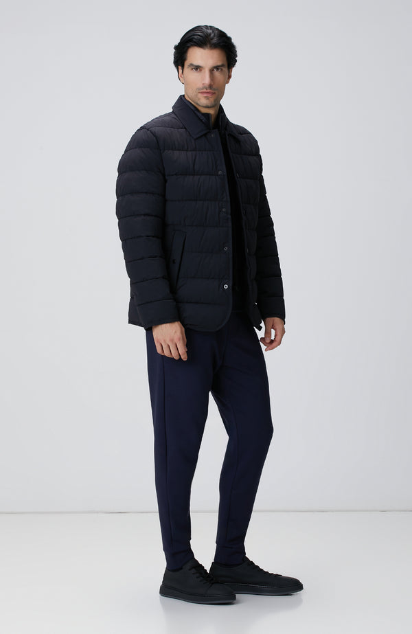 MEN'S Navy Blue Puffer Coat Jacket