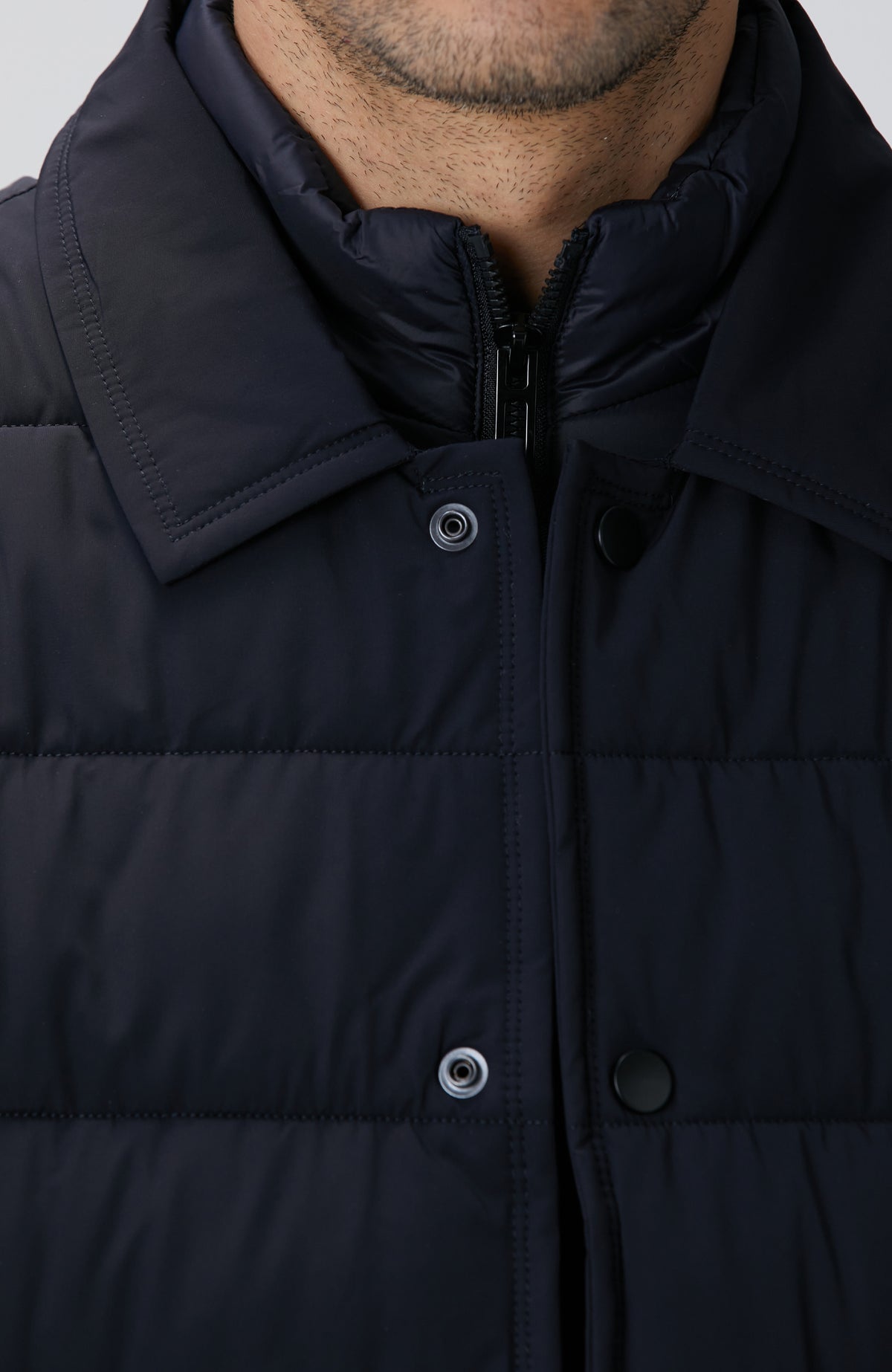 MEN'S Navy Blue Puffer Coat Jacket