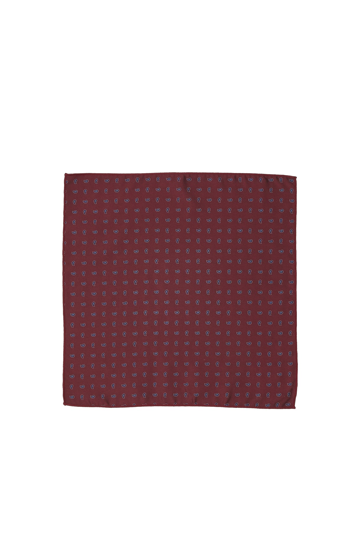 MEN'S Burgundy Shawl Patterned Handkerchief