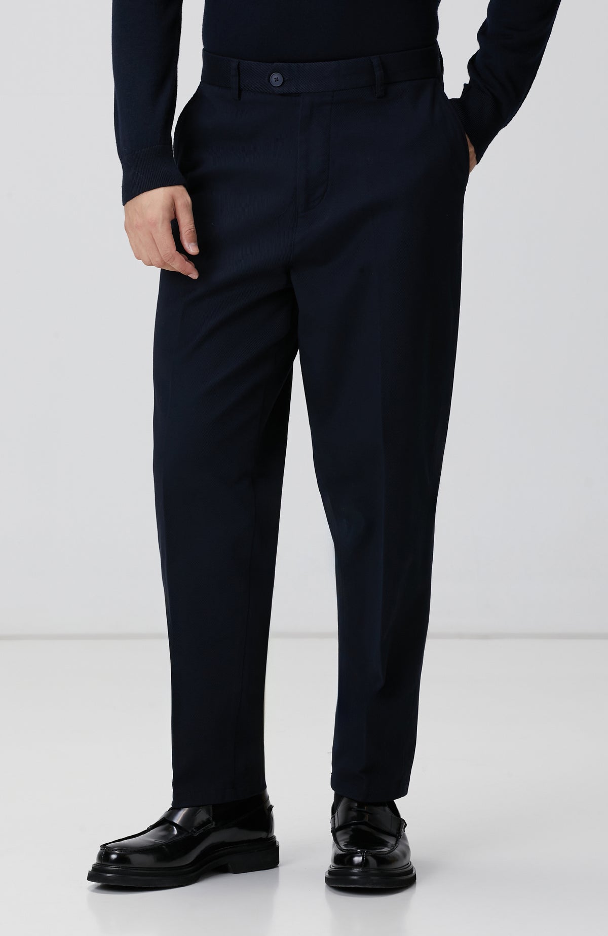 MEN'S Navy Blue Casual Chino Pants
