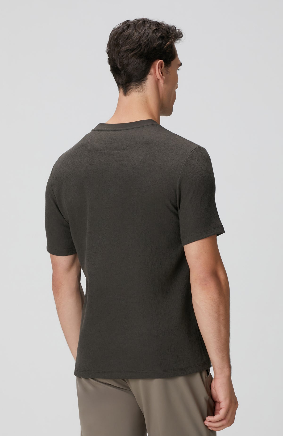 MEN'S Khaki Jacquard T-shirt