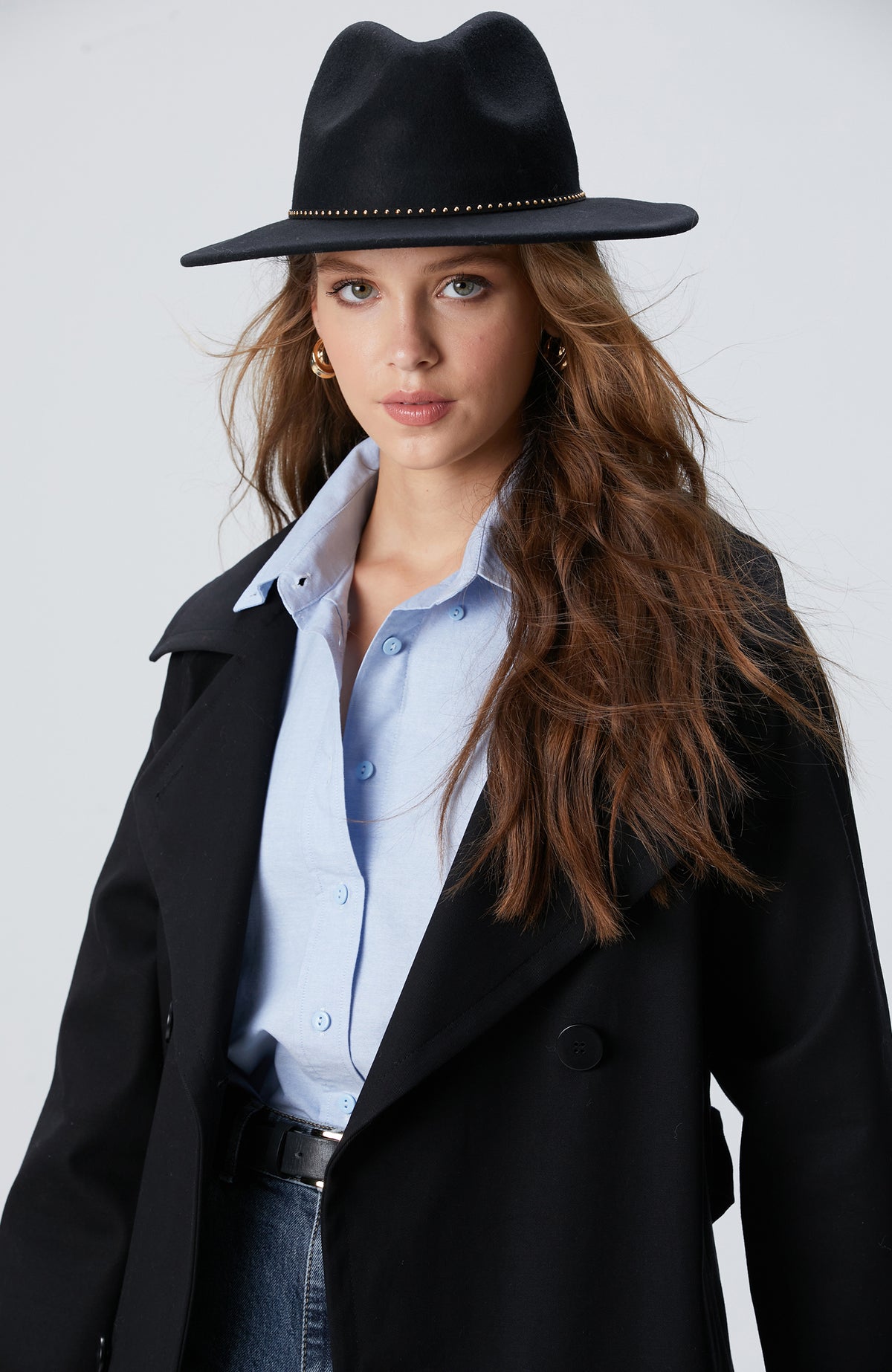 WOMEN'S Black Wool Hat