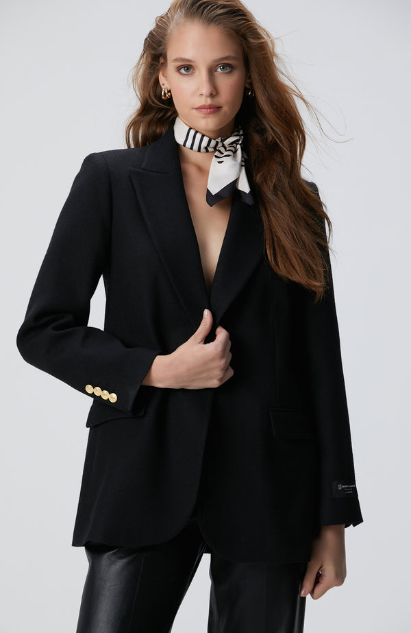 WOMEN'S Black Wool Blend Jacket