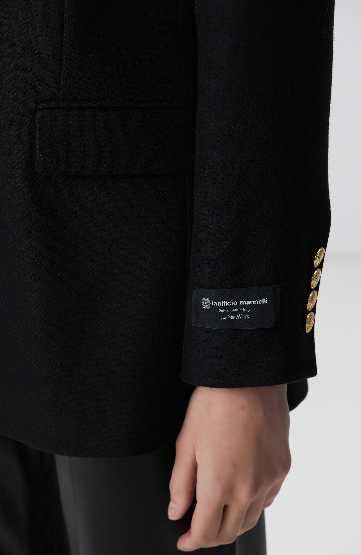 WOMEN'S Black Wool Blend Jacket