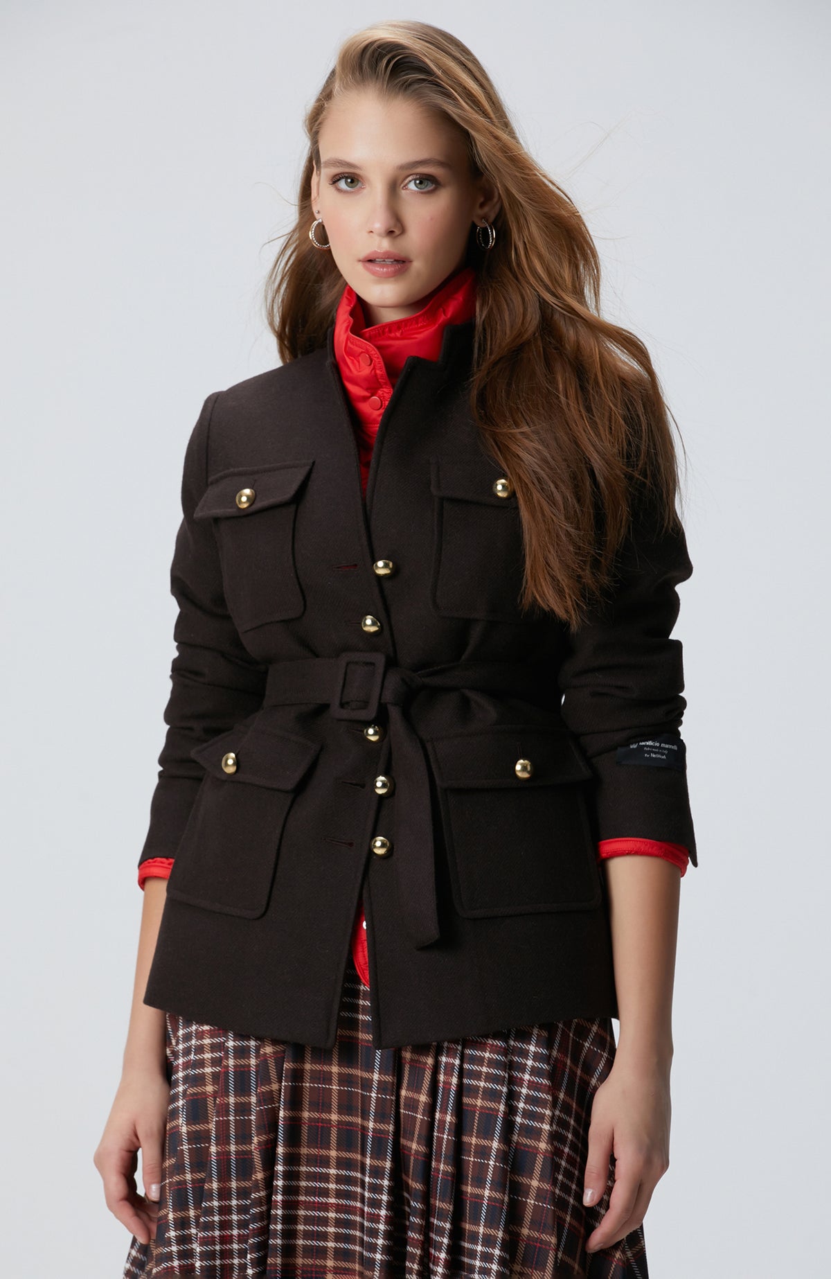 WOMEN'S Bitter Coffee Wool Blend Jacket
