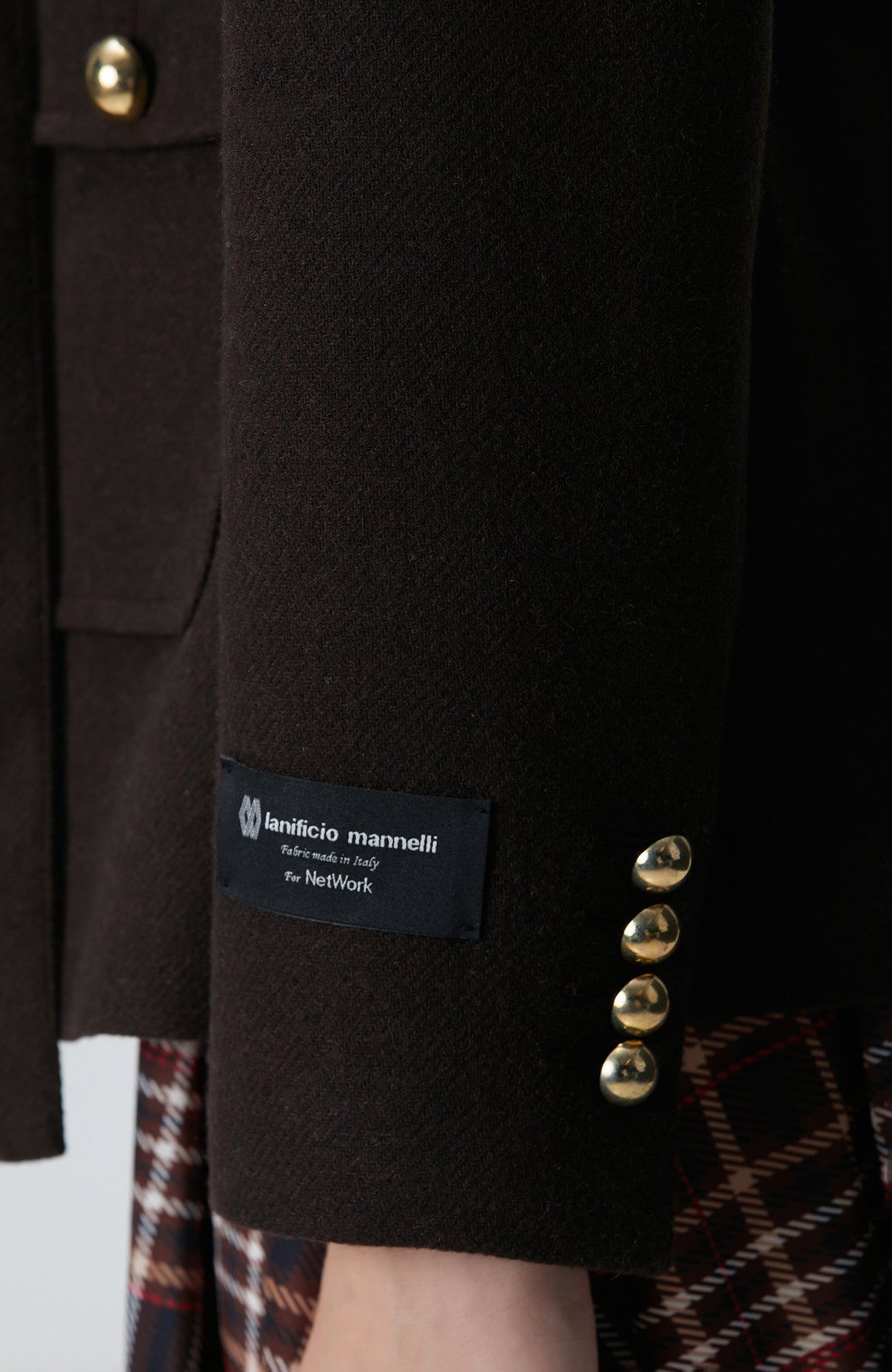 WOMEN'S Bitter Coffee Wool Blend Jacket