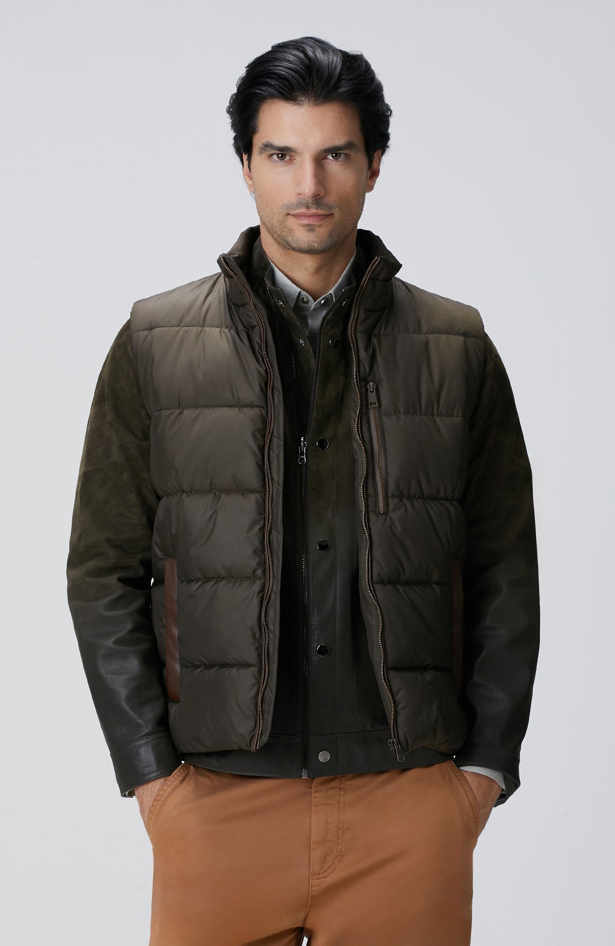 MEN'S Khaki Casual Vest