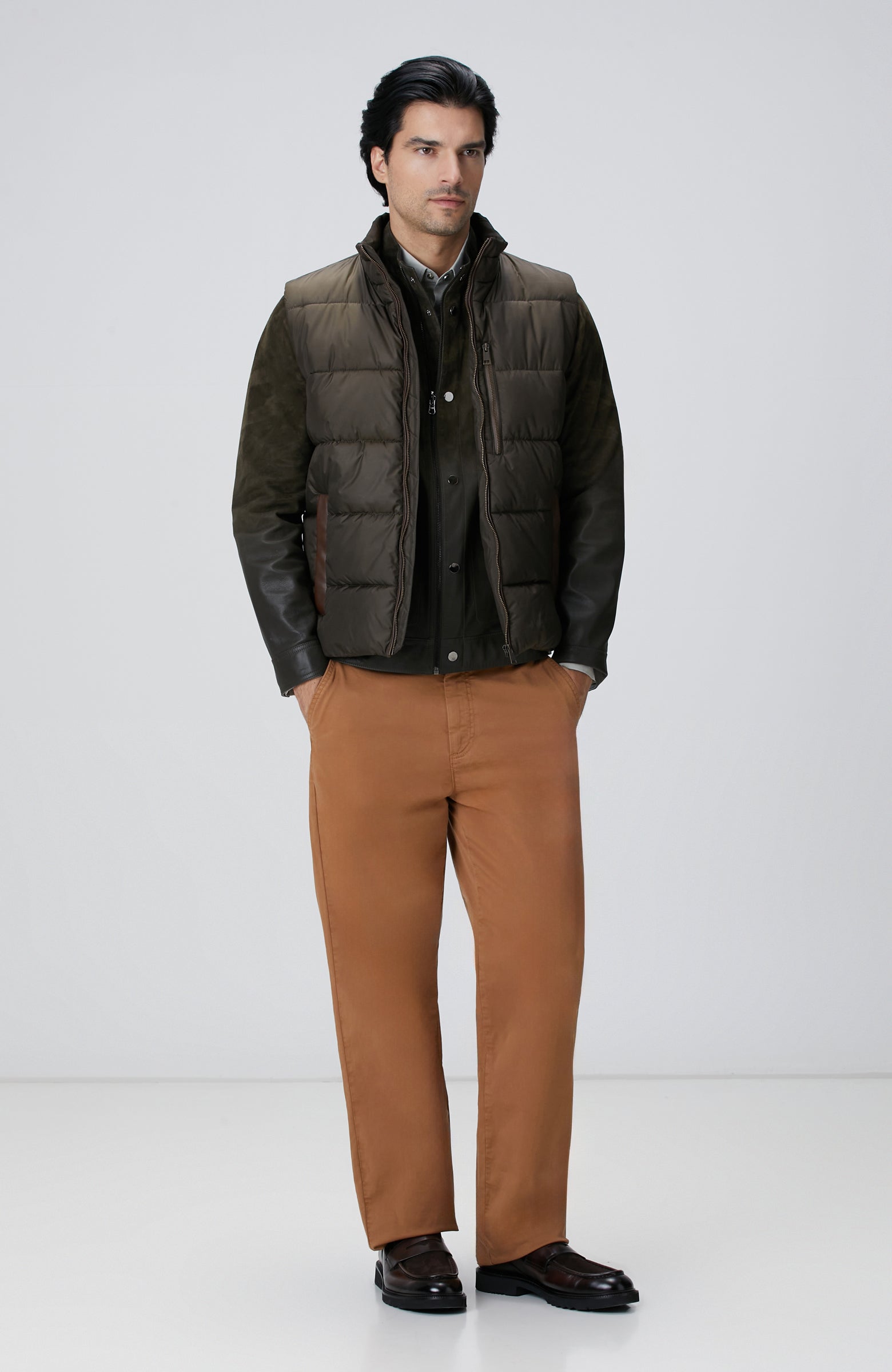 MEN'S Khaki Casual Vest