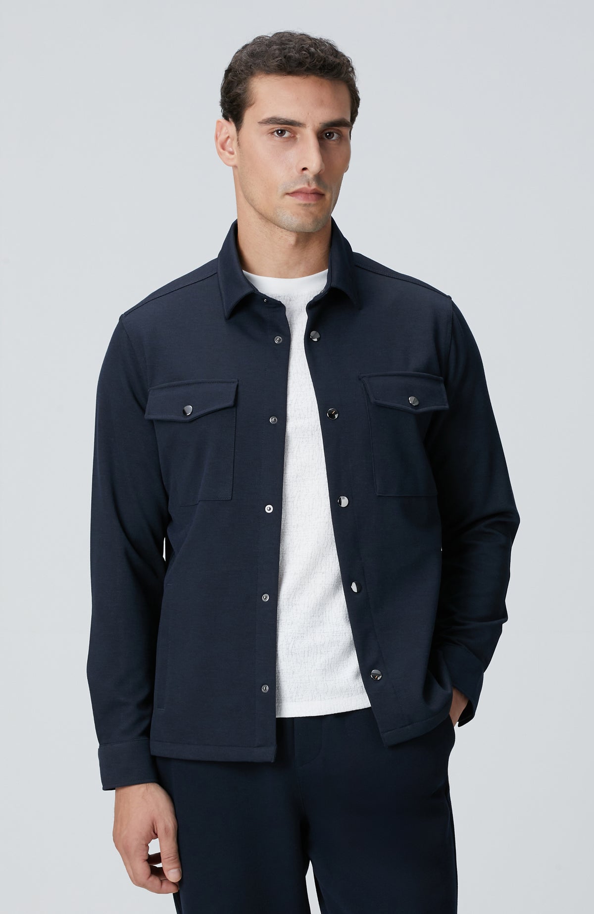 MEN'S Navy Blue Outer Shirt