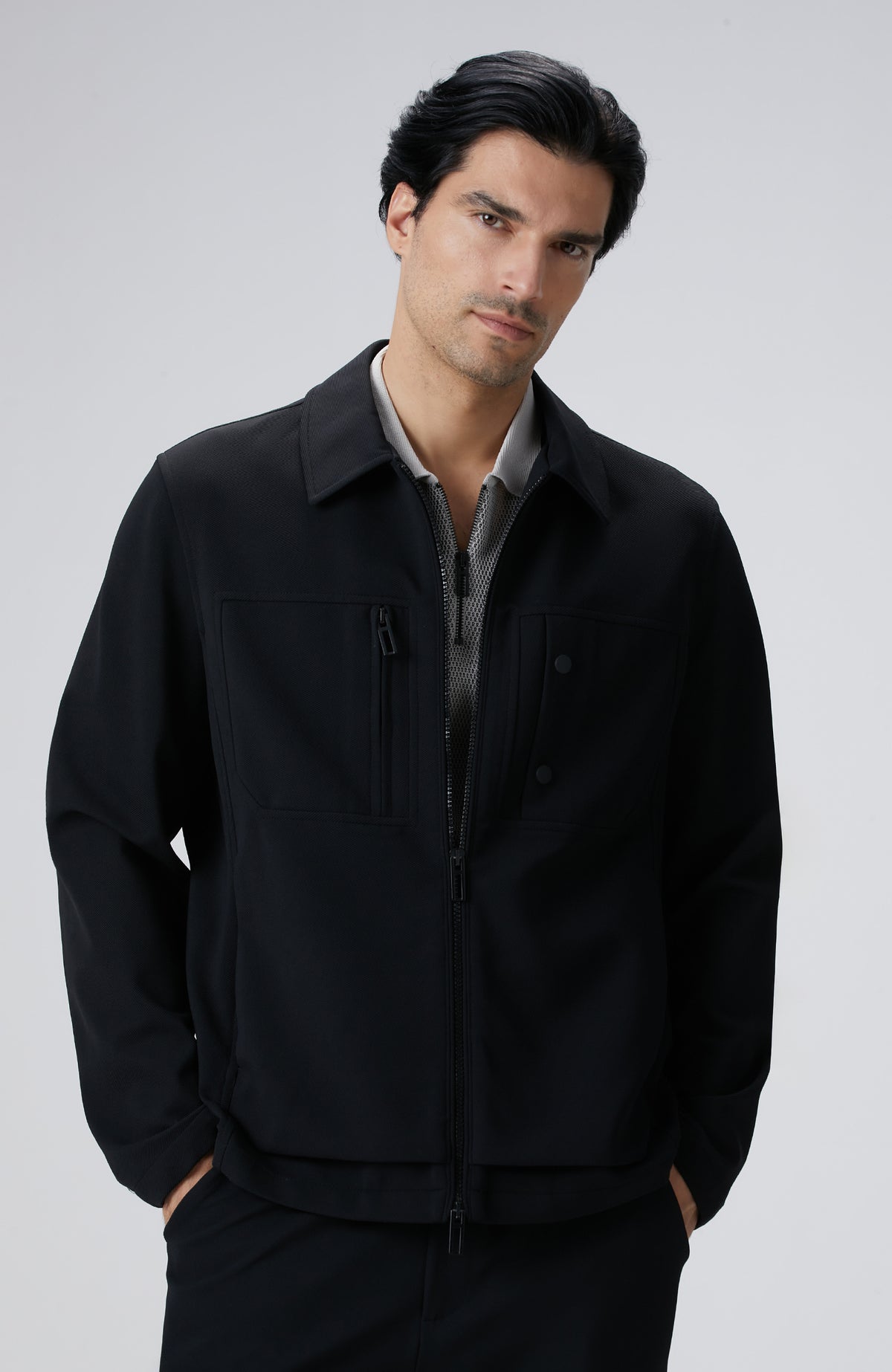 MEN'S N-Tech Black Outer Shirt