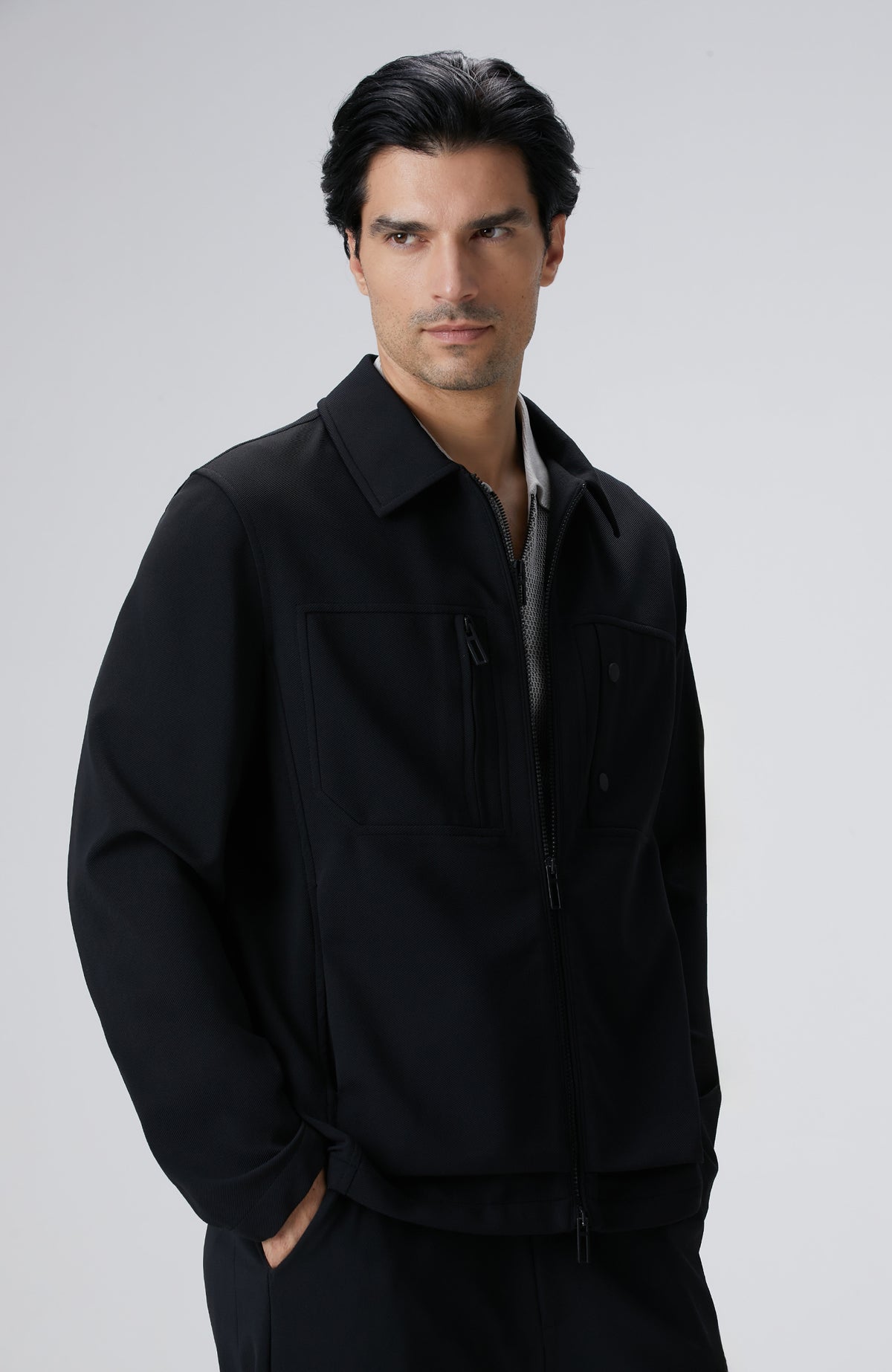MEN'S N-Tech Black Outer Shirt