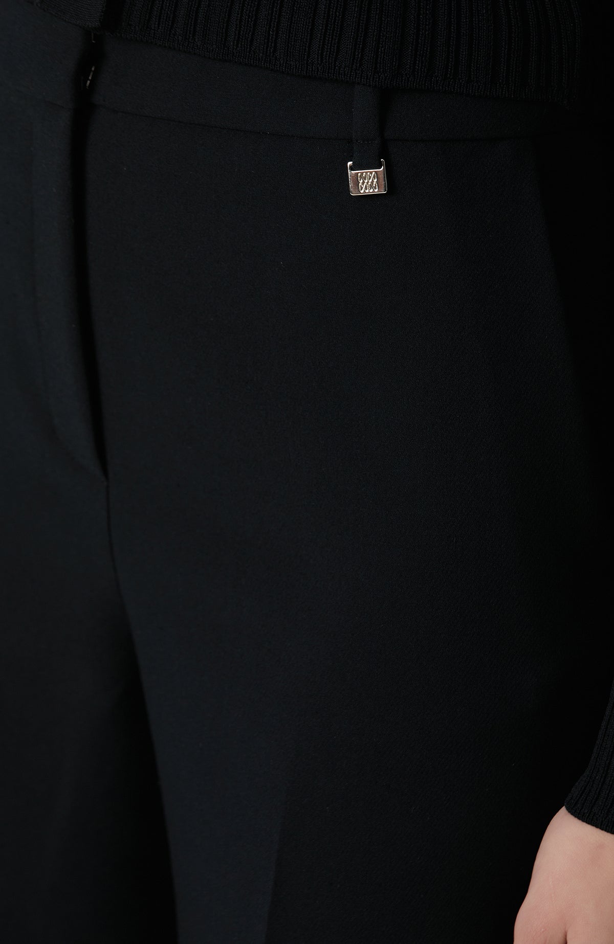 WOMEN'S Black Leg Slit Pants