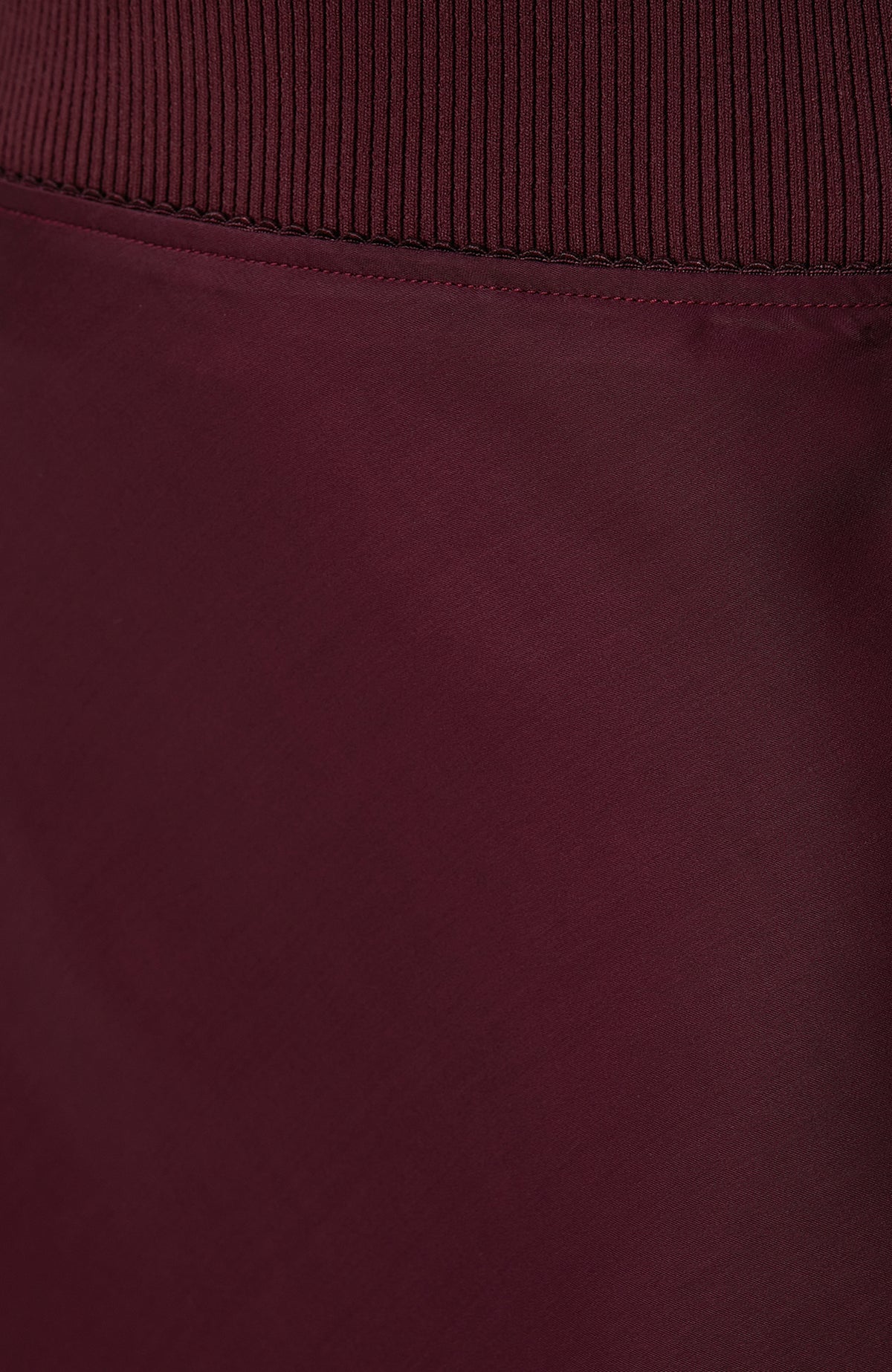 WOMEN'S Burgundy Midi Satin Skirt