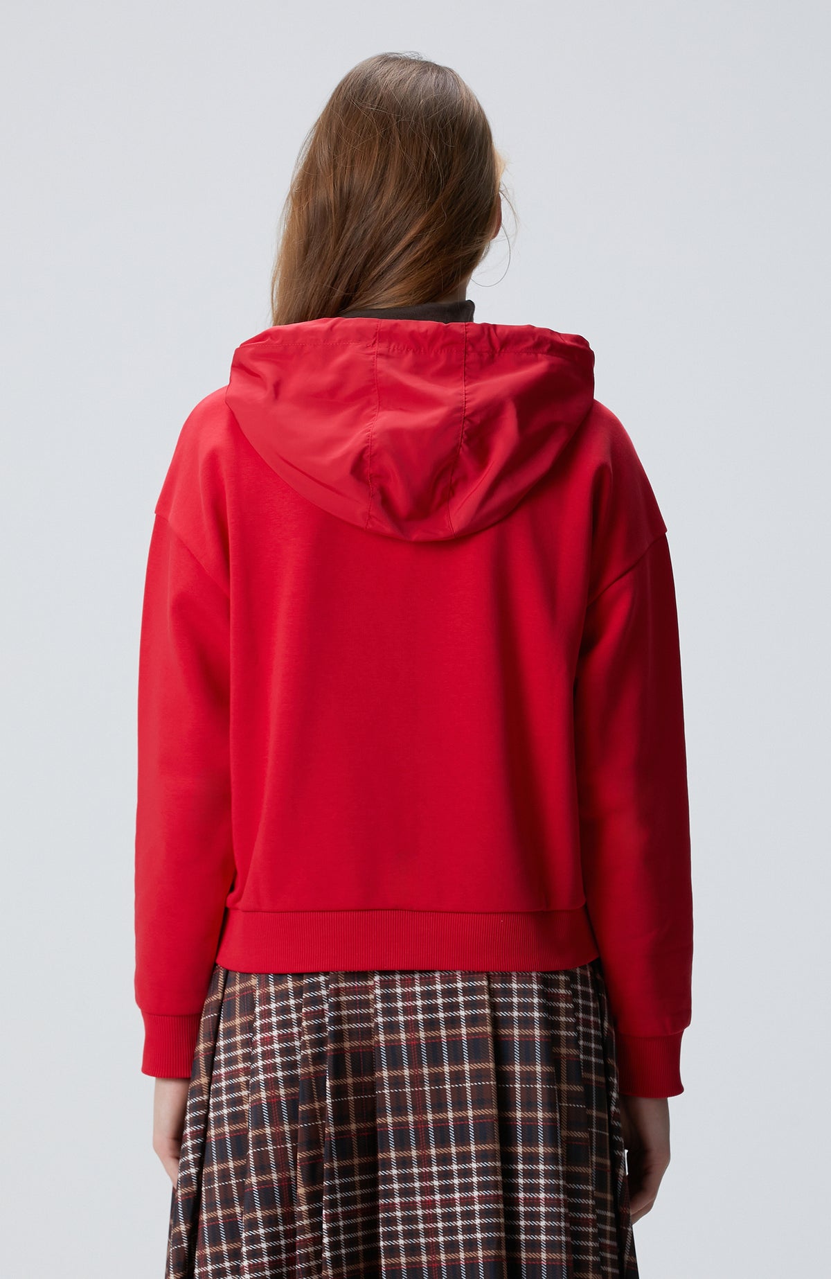WOMEN'S Red Embroidery Detailed Sweatshirt