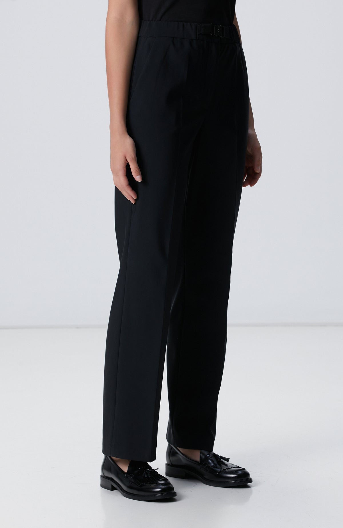 WOMEN'S N-Tech Black Belt Detailed Pants