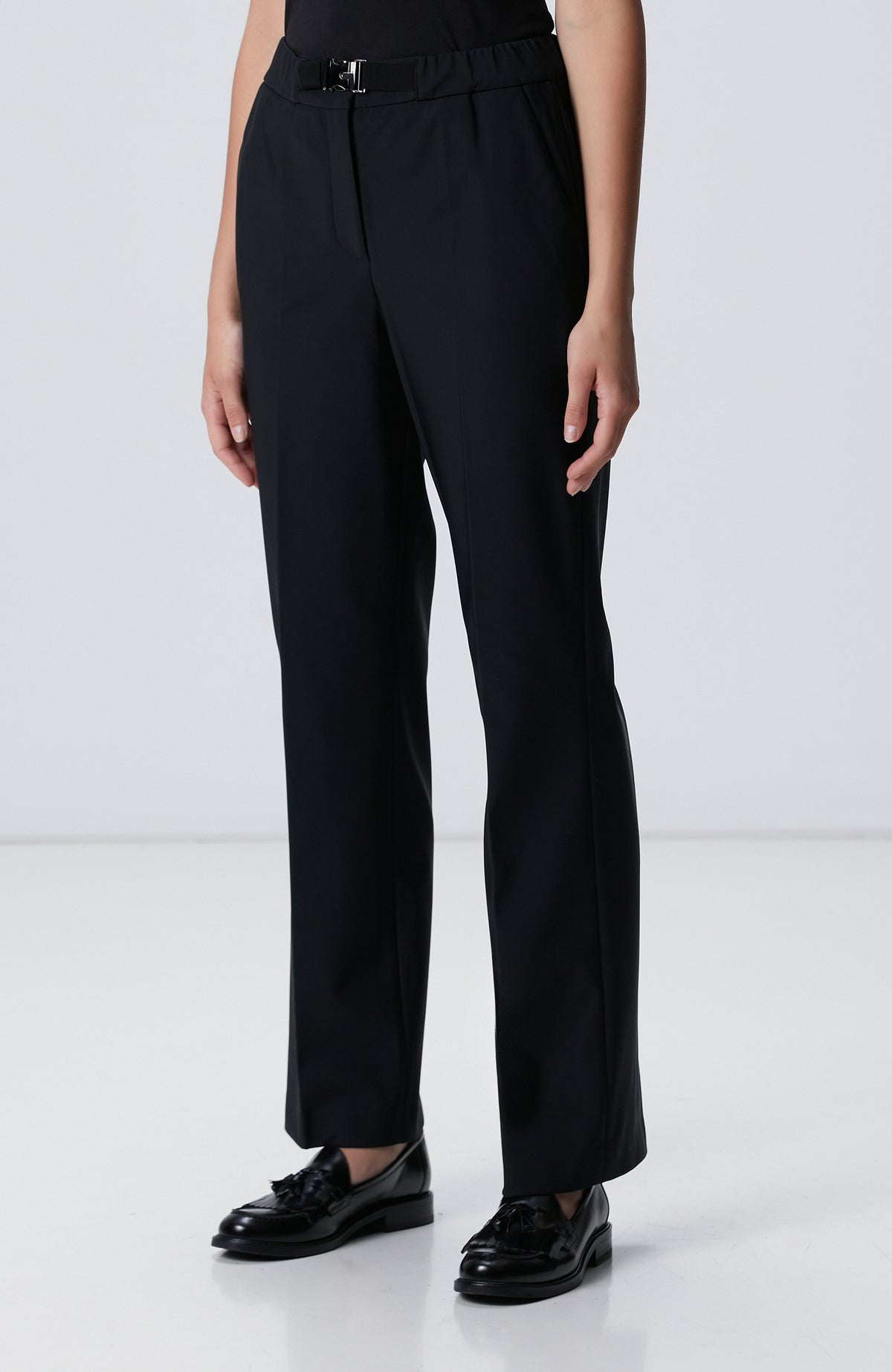 WOMEN'S N-Tech Black Belt Detailed Pants