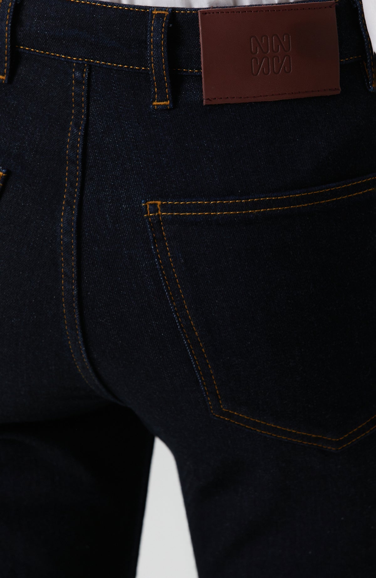WOMEN'S Indigo Accessory Flare Pattern Denim Pants