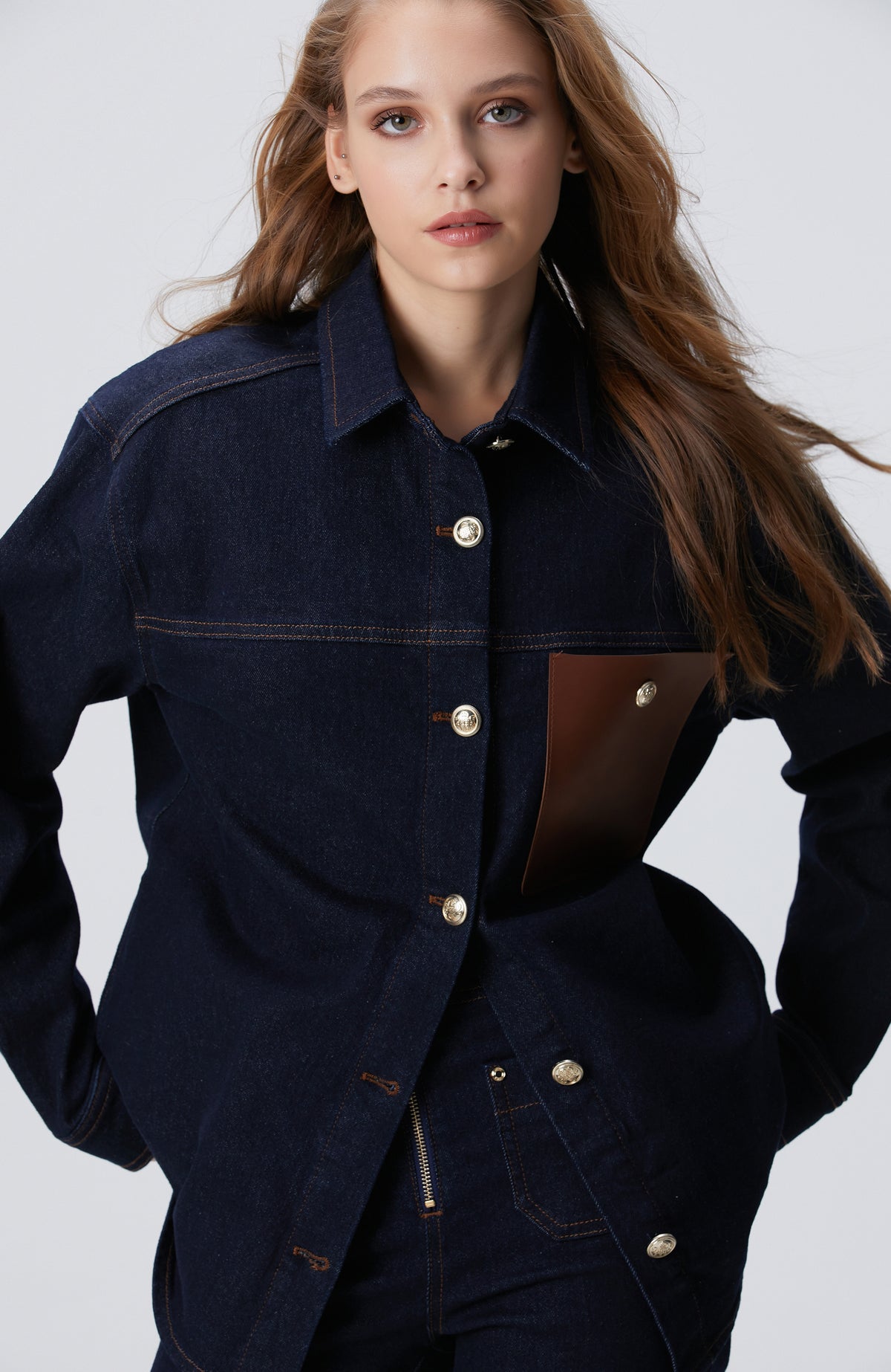 WOMEN'S Blue Denim Shirt