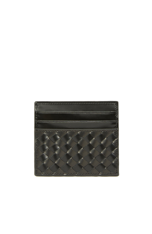 MEN'S Black Knitted Patterned Card Holder