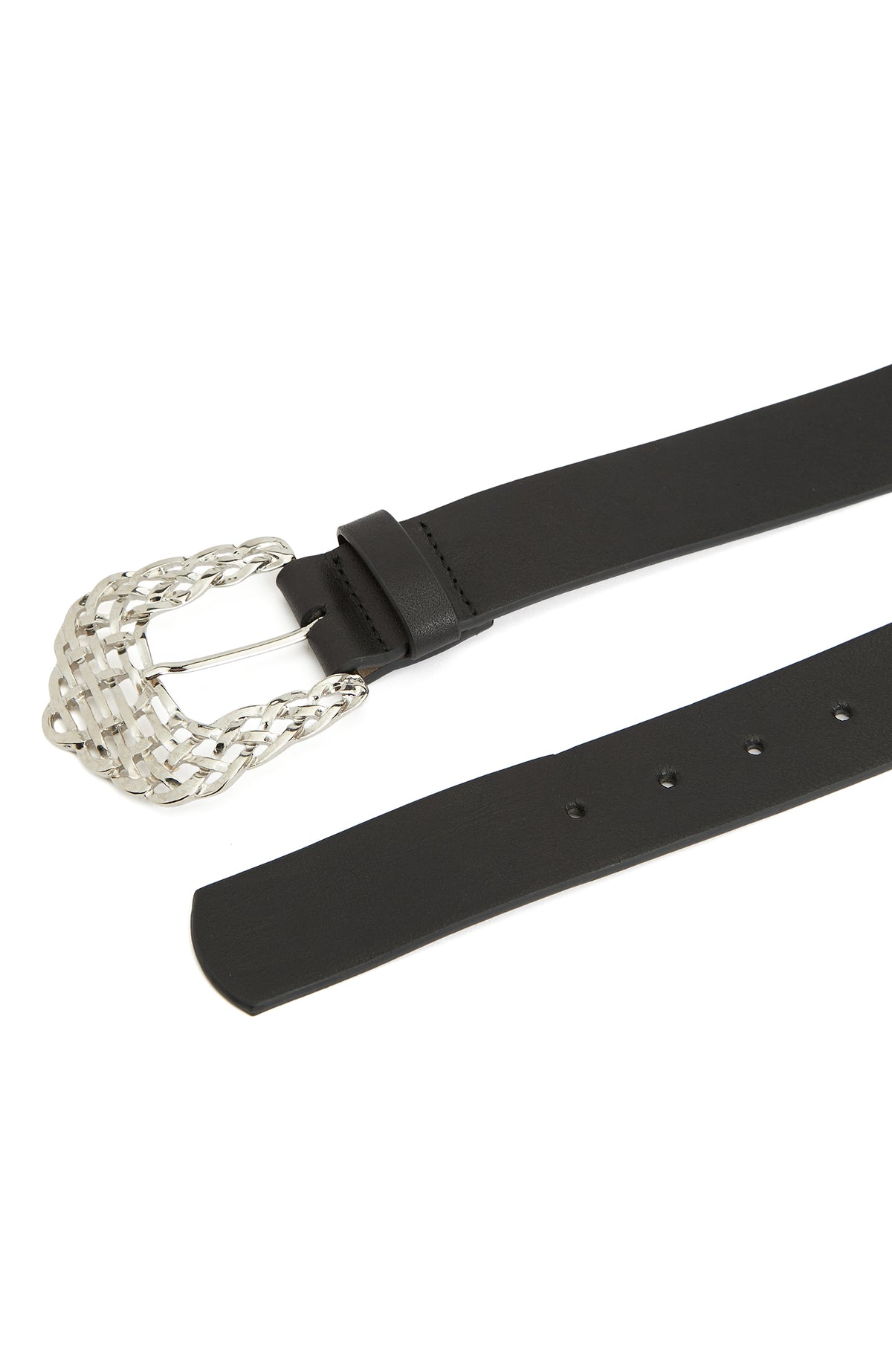 WOMEN'S Black Leather Belt