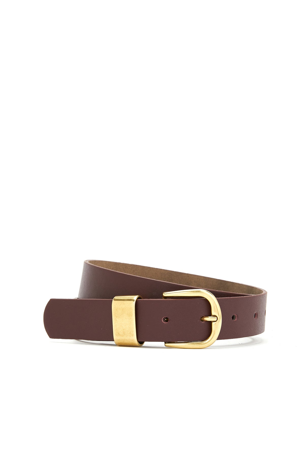 WOMEN'S Burgundy Leather Belt