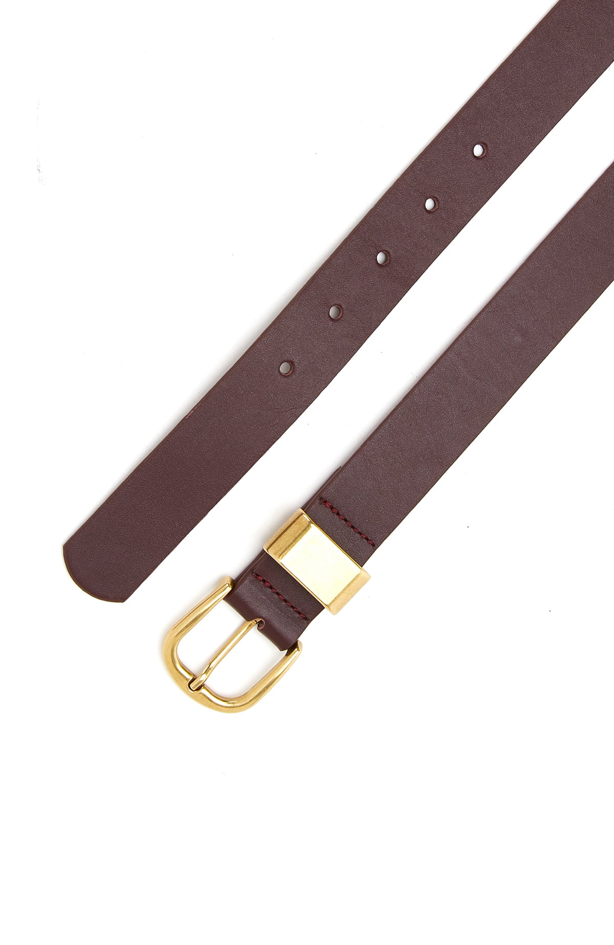 WOMEN'S Burgundy Leather Belt