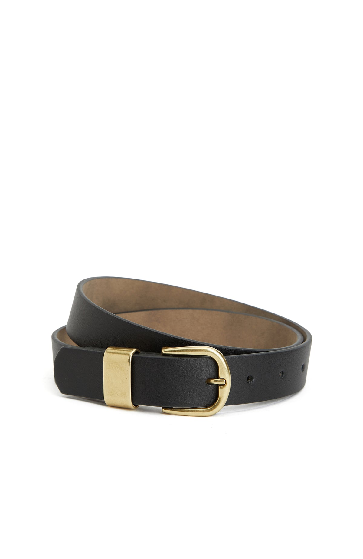 WOMEN'S Black Leather Belt